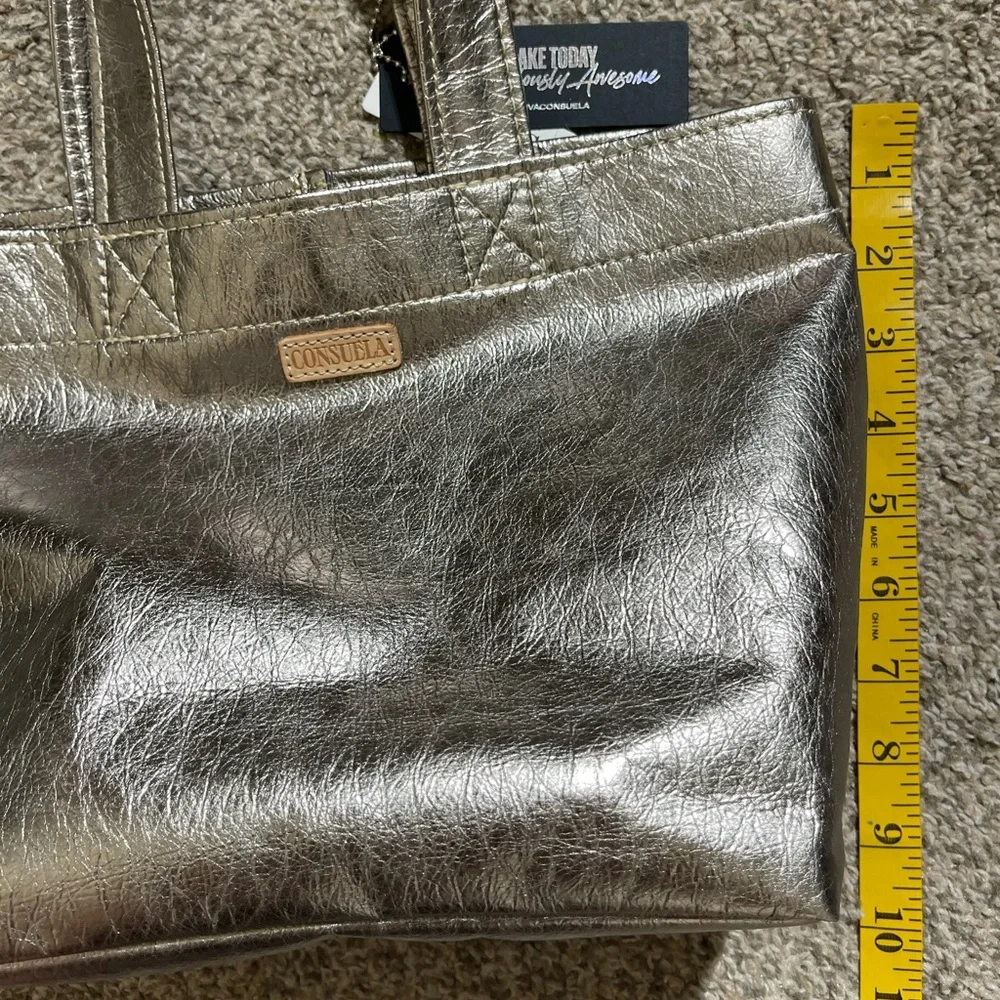 Consuela Silver Tote Bag NWT - Picture 7 of 7
